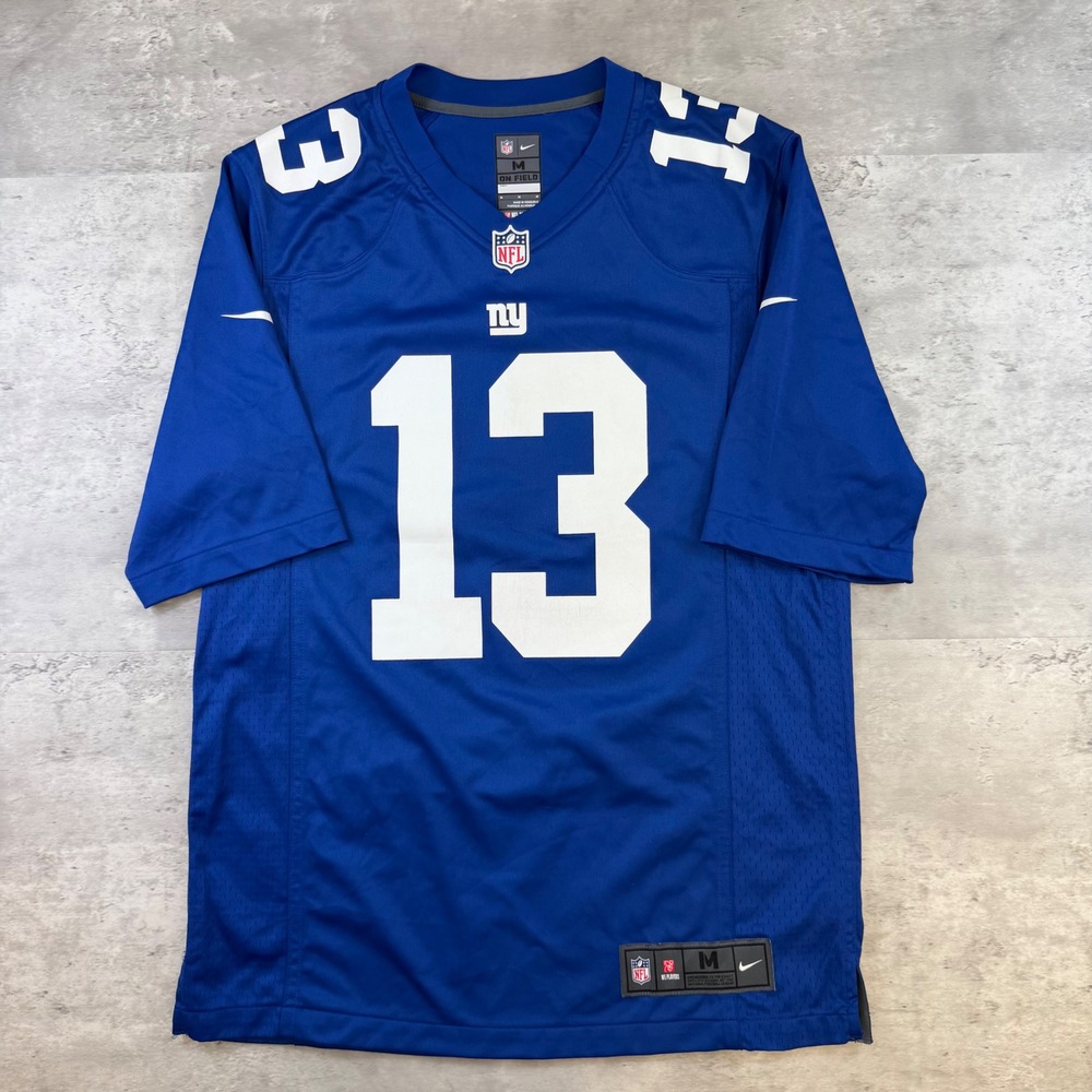 Nike NFL New York Giants Odell Beckham Jr 13 Jersey Mens Medium Blue Home Game